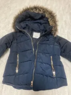 Zara Girls ネイビー ダウンコート　116サイズ