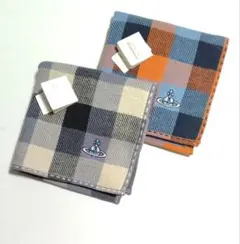 S*O様 ヴィヴィアンウエストウッド オーブ刺繍 ガーゼタオルハンカチ〈2枚〉のサムネイル