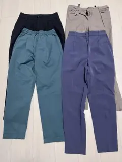 オフィスカジュアルパンツ　お仕事パンツ　4点セット