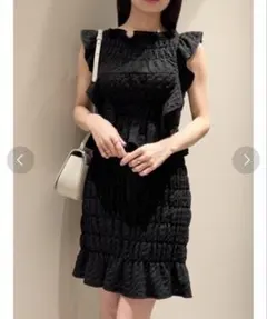 SNIDEL シャーリングギャザートップス スカート セットアップ