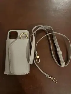 アイホンケース　ライトグレー