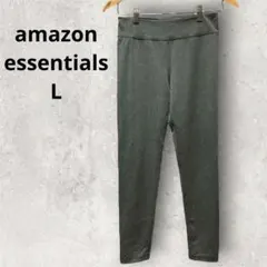 amazon essentials グレー ハイウエスト ヨガパンツ　古着　L