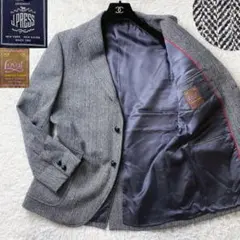 値下げ中 ジェイプレス LOVAT ヘリンボーン 胡桃ボタンテーラードジャケット