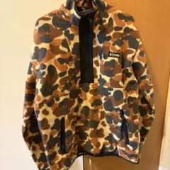 Columbia カモフラージュ フリースジャケット 迷彩 ハーフジップ