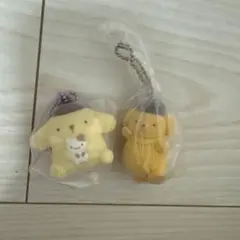 ポムポムプリン ミニフィギュア キーホルダー 2種セット　ガチャガチャ