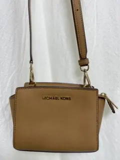 マイケルコース　ショルダーバッグ　キャメル