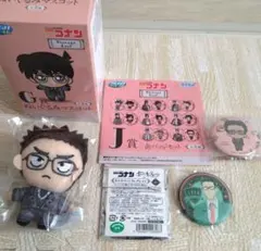 名探偵コナン 風見裕也 ぬいぐるみマスコット＆缶バッジ まとめ売り