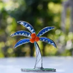 ステンドグラス　ヤシの木　小さ目のサムネイル