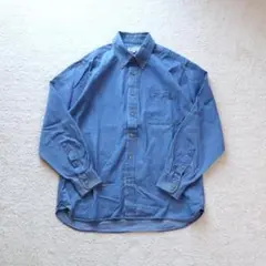 00's デニムシャツ 長袖 シャツ L インディゴブルー 古着