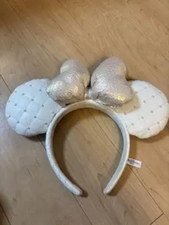 ディズニーカチューシャ　ミニーちゃん　ホワイト　白