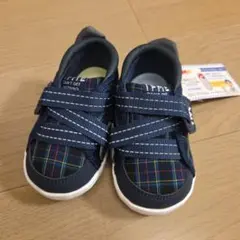 【新品未使用品】イフミー 播州織 チェック柄 スニーカー