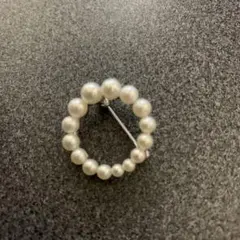 紫*花様 レディースブローチ