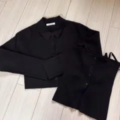 archives ブラック　ビスチェ　リブニットカーディガン　セット