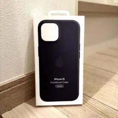 【新品未開封】純正 iPhone 15 ファインウーブンケース ブラック
