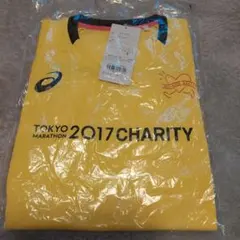 ASICS 東京マラソン2017チャリティTシャツ Sサイズ イエロー