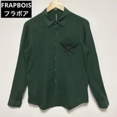日本製 FRAPBOIS フラボア 長袖シャツ ボーダー チェック柄 ポケットのサムネイル