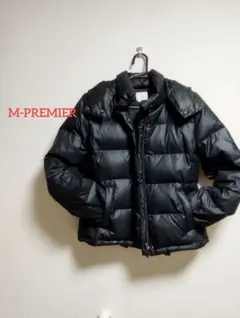 【M-PREMIER 】エムプルミエ フード付きダウンジャケット ブラック