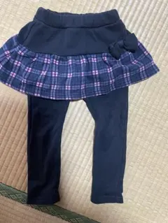 スカッツ 100 チェック柄 リボン付き