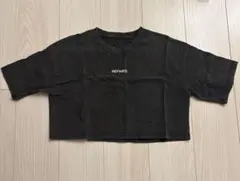 Dazy ダークグレー クロップドTシャツ S