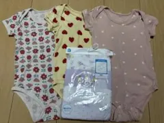 80cm 90cm ロンパース 半袖 肌着 まとめ売り