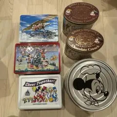 ディズニー お菓子の缶のみ 6個セット