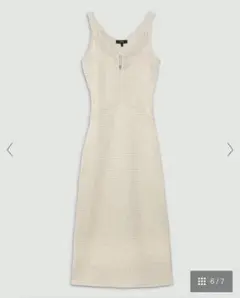 25年春夏 ✨Theory ニットロングワンピース　インナードレス付き　ブラック