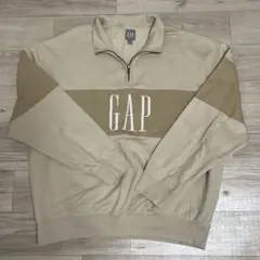 90s old gap half zip sweatshirt yellow - メルカリ