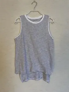 ZARA ボーダー ノースリーブ カットソー
