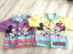 ミッキー ミニー 半袖シャツ 2枚セット