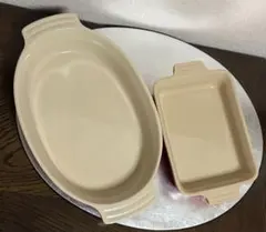 ル・クルーゼ グラタン皿 ストーンウェア オーバル、スクエア