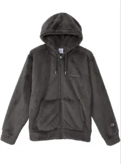 ★値下げ中★ Championグレー ボアフリースジャケット フード付き