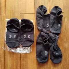 【新品1足/used2足】アンダーアーマー ソックス靴下 3足 LG