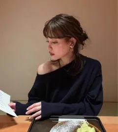 ニット ネイビー