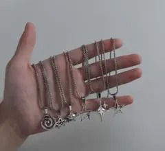 ネックレス シルバー アクセサリー グランジ y2k sol 6点