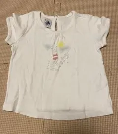 PETIT BATEAU ホワイト Tシャツ 12m