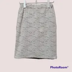 GLOBAL WORK 【M】ひざ丈スカート レース 美品 USED 古着