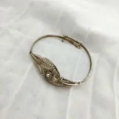銀線細工　ブレスレット　フィリグリー　シルバー　925　ヴィンテージ