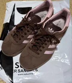 adidas アディダス　gazelle ガゼル　ブラウン×ピンク　24cm