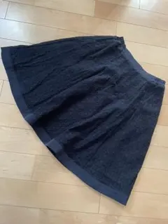 earth music&ecology（S）紺ネイビーリバーシブルスカートアース