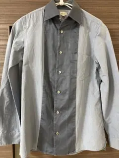 Paul Smith 2トーン長袖シャツ Mサイズ　インディゴのサムネイル