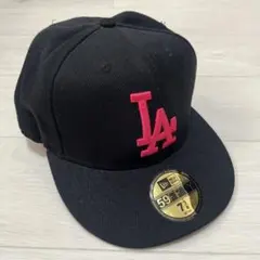 ね*む様 【NEW ERA】59FIFTYロサンゼルスドジャース ブラック×スト