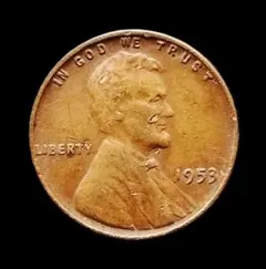 1965年 アメリカ 1セント 硬貨 ミントマーク無し - メルカリ