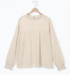 サマンサモスモス SamansaMos2 レースシャーリング2WAYブラウス