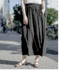 新品！GLOBAL WORK サラサラリラックス　 Wサテンパンツ