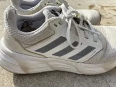 adidas cloudfoam スニーカー ホワイト　23.5cm