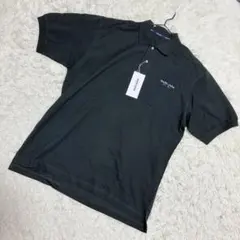 marie claire✨新品　ポロシャツ　ポロT 胸元ロゴ　ブラック　（L）