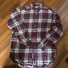 90s 白タグJ.CREW ジェイクルー チェック柄 ネルシャツ 長袖