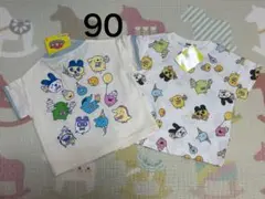 新品★たまごっち 半袖Tシャツ2種セット★90★しまむら