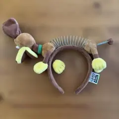 東京ディズニーリゾート　トイストーリー・犬ぬいぐるみカチューシャ スプリング付き