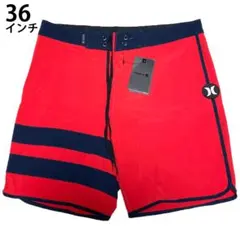 Hurleyハーレー サーフパンツ 海パン水着 XLサイズ36インチ赤レッド